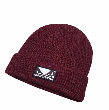 BAD BOY Logo Ribbed ΣΚΟΥΦΟΣ-Burgundy